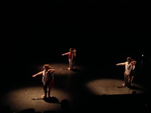 Students performed "Actual Size," which was choreographed by Sally Silvers.