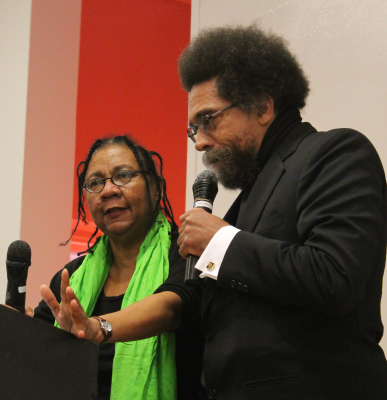Wednesday, October 8, from 4:30 to 6:00 p.m, public intellectual and philosopher, Cornel West, spoke with bell hooks in Wollman Hall. Their talk was titled, “A Public Dialogue between bell hooks & Cornel West”, and they spoke about their dedication to their work over the past decades and the impact they've made through their own unique activism. 