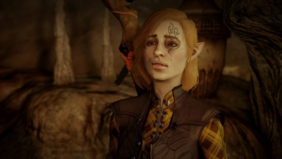  Meet my character, Rowan, an elf mage who left her clan to assist the Inquisition and eventually became its unexpected leader.  Credit- Screenshot courtesy of Playstation Network. 