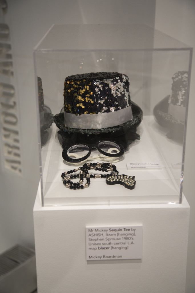 Accessories from the editor of Paper Magazine, Mickey Boardman, otherwise known as "Mr. Mickey", was one component of Dress and Emotion. 