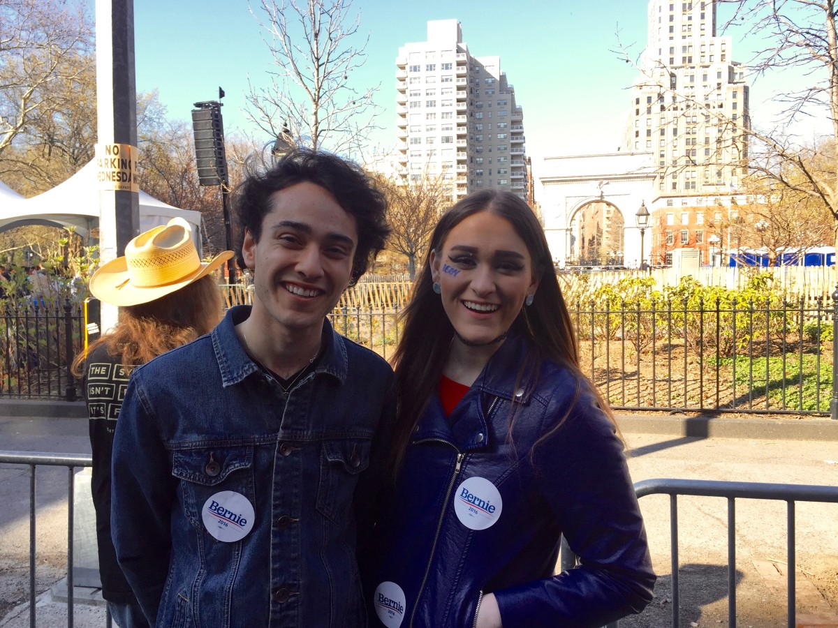 Andrew (left) and Marissa (right), First Time Voters. (Photo/Gabriella Lewis)
