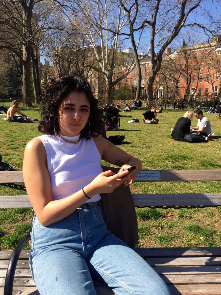 Mei Mei, Freshman at Parsons and first time voter. (Photo/Gabriella Lewis)