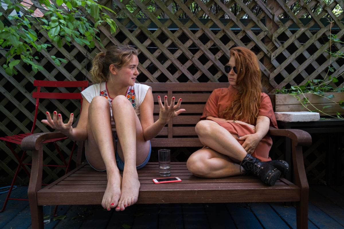 Left: Morgan Saylor, Middle: Elizabeth Wood,  Photo: Don Eim/NSFP.