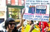 Union Rally Outside Utrecht’s 13th Street Store