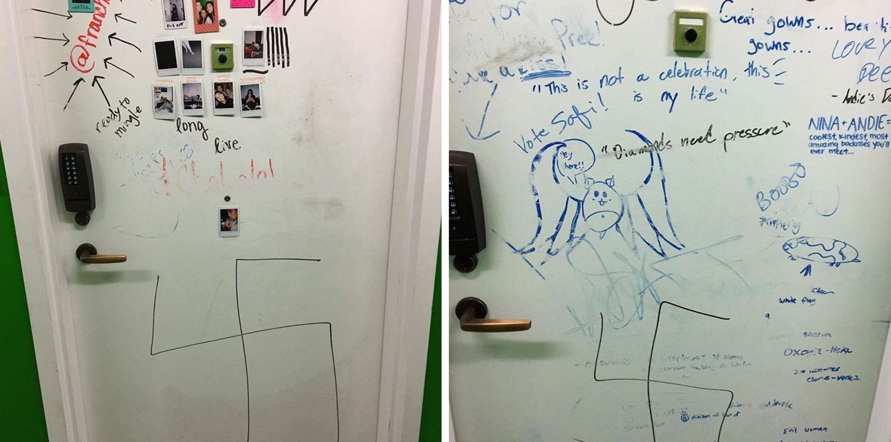 Students Are Angry As Officials Still Have Zero Clue As To Who Drew Swastikas On Kerrey Hall Doors