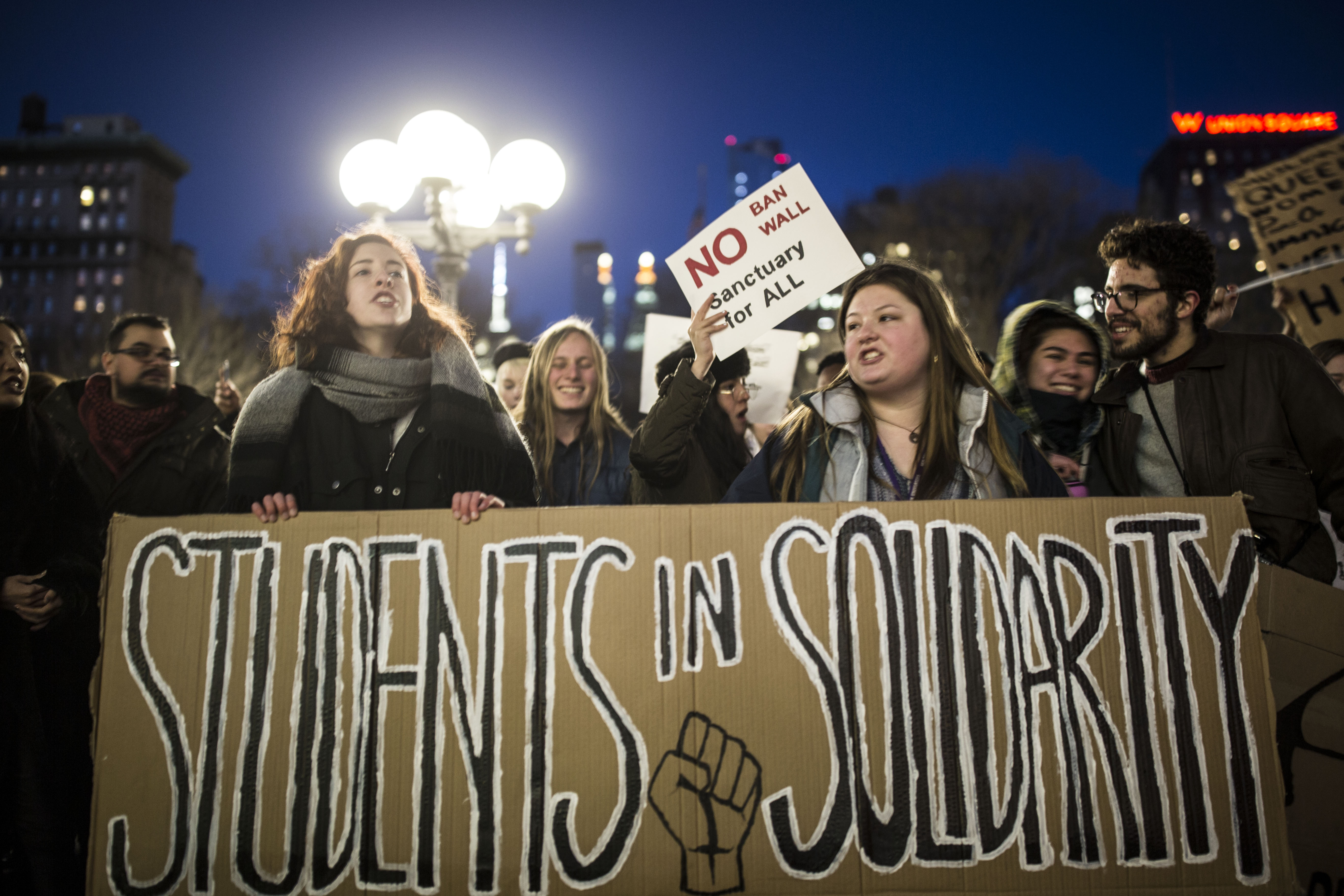NYC Student Voices Against Trump Immigration Ban