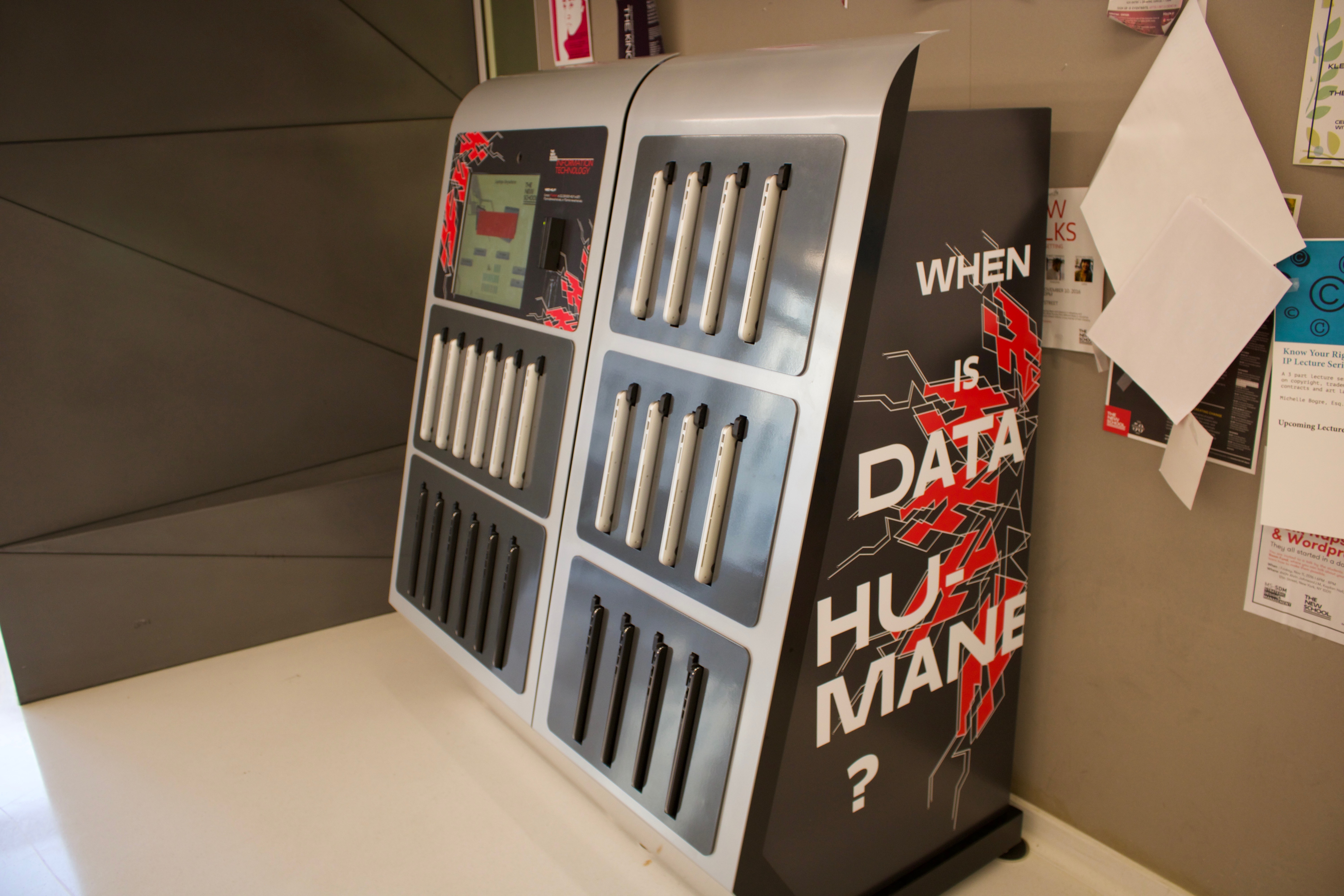 New School Unveils New Laptop Kiosk