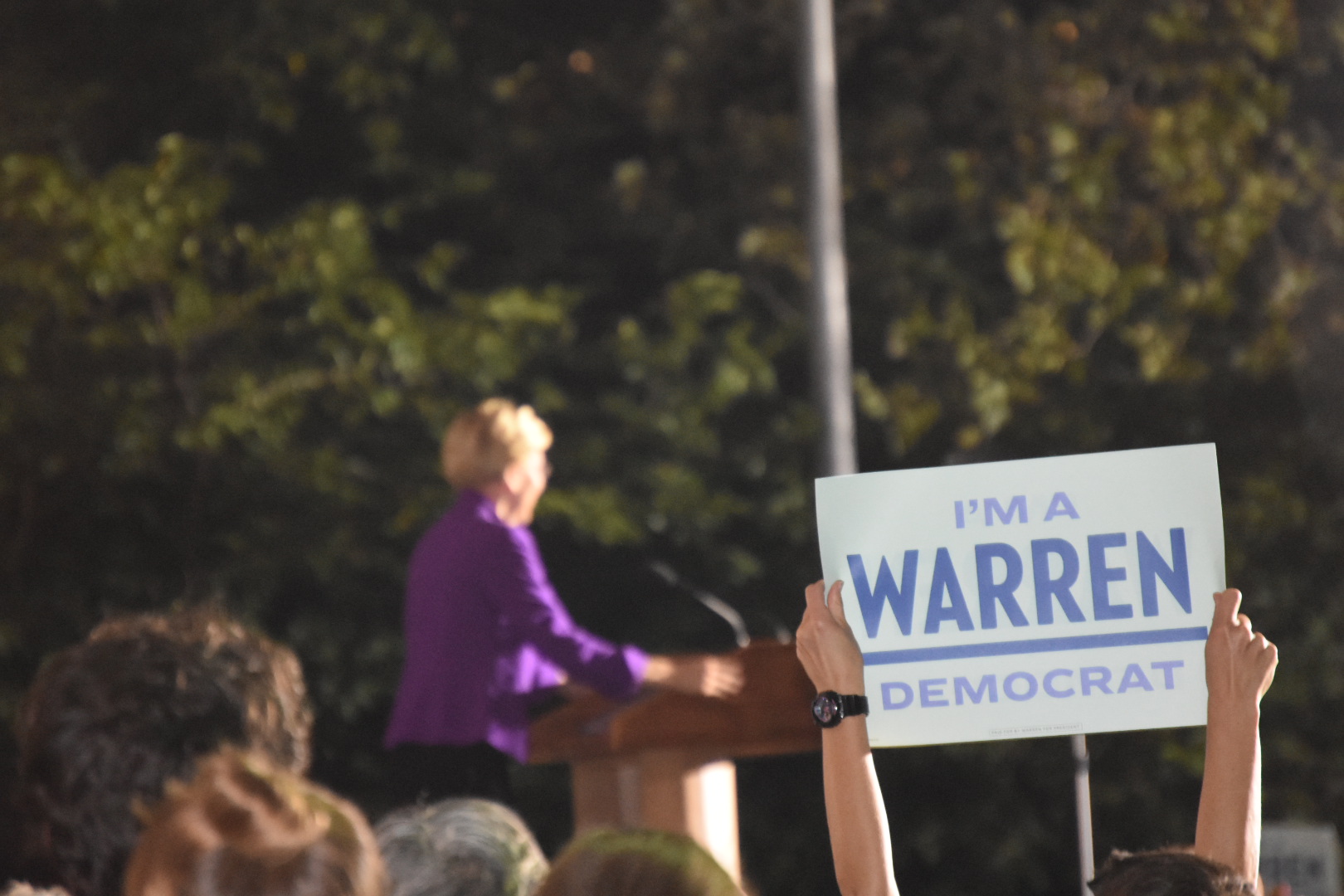 Elizabeth Warren Draws Crowds for Washington Square Park Speech