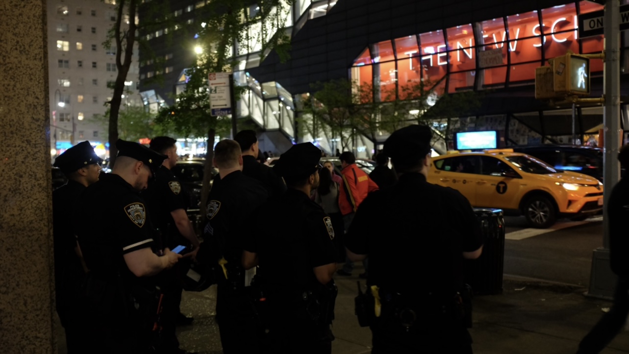 The New School does not intend to pursue charges against those arrested