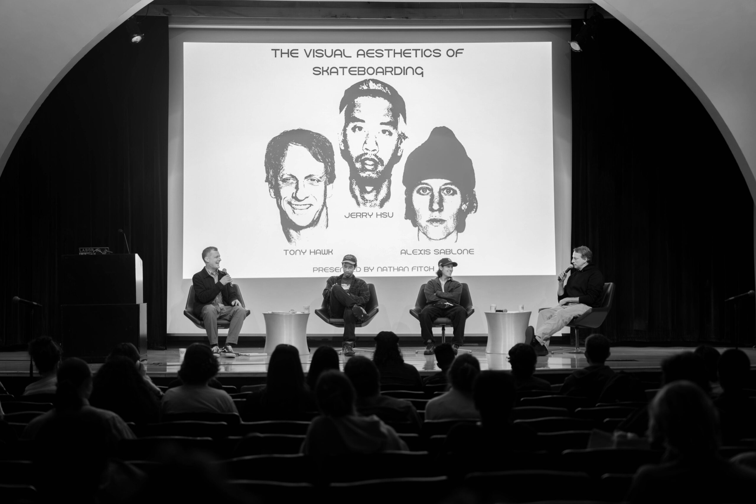 Board lessons: Tony Hawk, Jerry Hsu, and Alexis Sablone visit Lang