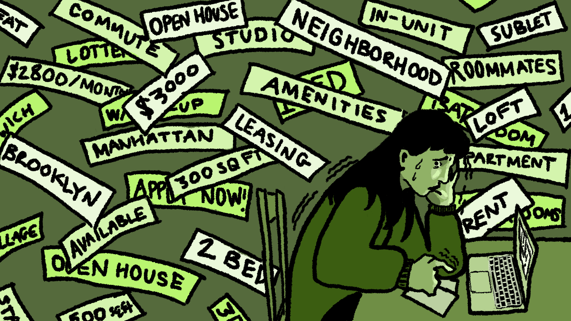 How do New School students pay their rent?